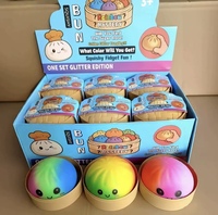 Jouet Squishy Dumpling Scintillant du Fabricant, Jouet Anti-Stress TPR, Jouet Squishy Dumpling Mystère à Presser