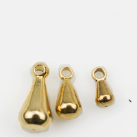 Catena di accessori in ottone a forma di goccioline d'acqua per realizzare gioielli all'ingrosso