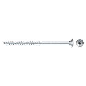 FISCHER-Tornillo de aglomerado galvanizado blanco Torx 670271 con cabeza avellanada plana y rosca parcial FPF II CTP BC - Product Image 1