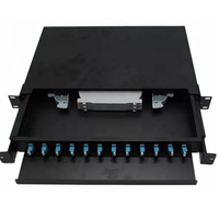 Ftbc-48 LC/Upc sc 96 Core 19'' 1U ODF 24 Ports 19 pouces Panneau de brassage 19 pouces Montage en rack Coulissant Cadre de distribution optique à fibres odf