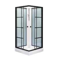 Cabine de douche intelligente rectangulaire avec porte coulissante, cabine de douche intelligente pour salle de sport