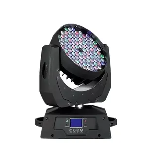 Colorful DJ Equipment Indoor DMX 3W*108pcs RGBW 4in1 LED Strobe Wash Spot Moving Head Stage Light for Disco Club Wedding