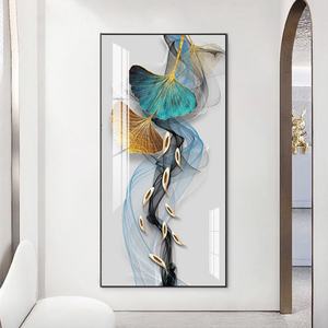 Cuadro de Porcelana con Incrustaciones de Gemas, Tigre en Duelo Maestro, Pintura de Porcelana de Cristal, Cuadro Colgante para Sala de Estar con Luz LED - Product Image 4