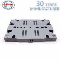 ANSHI FTTH Caja Terminal de Panel Óptico con Bandeja de Empalme de 12 Núcleos, Material ABS/PC/ABS, Equipo de Fibra Óptica ISO9001