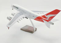 Modelo de Avión de Simulación Estática Personalizado de Resina Realista con Ruedas, Regalo Empresarial