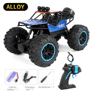 1:18 4WD RC Car With Led Lights 2.4G Radio Remote Control Cars Buggy Off-Road Control Trucks Boys Toys for Children
