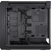 PA602 Black Steel/ABS Plastic/Wood/Tempered Glass Micro ATX Mid Tower Computer Case