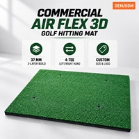 Tapis de golf noir premium en nylon pour intérieur et extérieur, tapis de frappe pour practice de golf