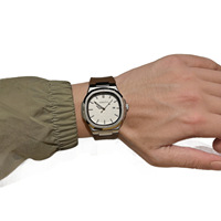 Montre-bracelet à quartz pour homme, étanche 30M, cadran multicolore, bracelet en silicone, décontractée et professionnelle