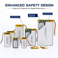Batterie rechargeable de haute qualité 3,7 V 400 mAh 850 mAh 1000 mAh 1300 mAh 1800 mAh 3000 mAh Batteries lithium-ion haute/basse température