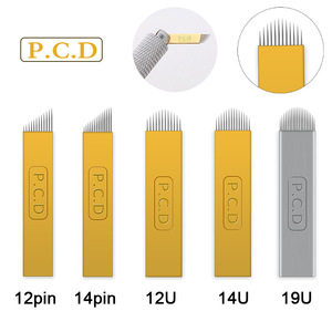 Lame de tatouage pour sourcils en acier inoxydable PCD de 0,25 mm, consommables pour stylo manuel de microblading - Product Image 1