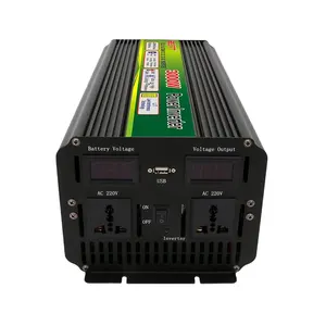 Envío gratuito 12V 12V 3000w inversor de potencia con puerto USB de potencia completa de 3000 vatios