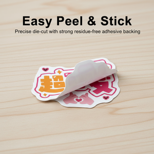 Customized personalized self-adhesive vinyl PVC letter die-cut stickers promotion - Product Image 4