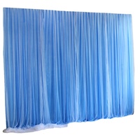 Polyester Épais 3*3m Décoratif Fond De Scène De Mariage Fenêtre Chaîne Tissu Maille Voiles Rideau Décoration De Mariage Fournitures