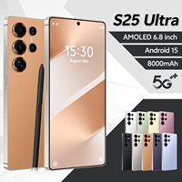 Offre Spéciale Smartphone S25 Ultra 5G Écran OLED 6,8 Pouces 90Hz Double SIM 16 Go+1 To Android Haute Qualité 108MP HD CDMA LTE