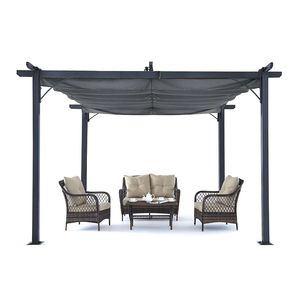 ABCCANOPY GAZEBO CANVAS Pérgola de 3x3m para su terraza Garten Pavillon Pavilion de <span class=keywords><strong>Gradina</strong></span> acoperis retractabil GartenMobel - Product Image 6