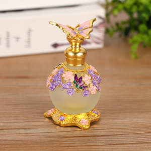 Wholesale Dubai Middle East 25ML Butterfly perfume Essential Oil Ball <b>Bottle</b> Metal Cosmetics essence <b>Bottle</b> - Product Image 4