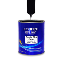 Peinture automobile liquide acrylique 1K super brillante violet-bleu, directement de l'usine, pour réparation de rayures et revêtement plastique