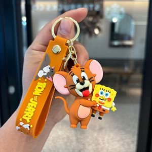 กล่องสุ่มของเล่นการ์ตูนแมวและหนู ตุ๊กตาแอคชั่นฟิกเกอร์ พวงกุญแจน่ารัก ของตกแต่งกระเป๋า อนิเมชั่น ทอมแอนด์<span class=keywords><strong>เจ</strong></span>อร์รี่ - Product Image 5