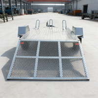 Remorque pour moto, remorque utilitaire pour VTT, remorque de transport de marchandises, remorque à benne ouverte, remorque robuste en acier galvanisé léger avec rampe