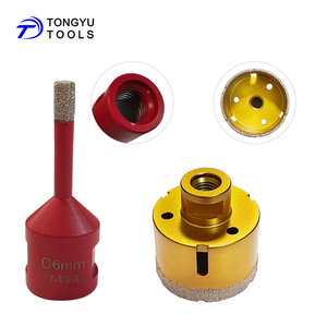 M14 chân không <span class=keywords><strong>brazed</strong></span> kim cương lỗ thấy khoan <span class=keywords><strong>bit</strong></span> 6mm đến 100mm cho sứ ngói đá cẩm thạch đá granit, khô/ướt lõi <span class=keywords><strong>bit</strong></span> cho Máy mài góc - Product Image 5