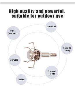 Pointes de flèche avec marteau Judo pointu, 100 gr, <span class=keywords><strong>arc</strong></span>-en-ciel <span class=keywords><strong>à</strong></span> tête large, pour la <span class=keywords><strong>chasse</strong></span> et le jeu de tir <span class=keywords><strong>à</strong></span> <span class=keywords><strong>l</strong></span>'<span class=keywords><strong>arc</strong></span> - Product Image 3