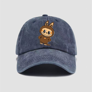 Labubu Explorer Series Gorra <span class=keywords><strong>de</strong></span> béisbol vintage-Sombrero <span class=keywords><strong>de</strong></span> exterior bordado con pico plano <span class=keywords><strong>de</strong></span> 6 paneles (<span class=keywords><strong>Gorras</strong></span> <span class=keywords><strong>de</strong></span> peso pesado unisex - Product Image 1