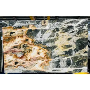Beautiful Brazilian Quartzite slabs Polished Taco Brown Quartzite for Interior Decoration