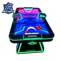 Table de hockey sur air en plastique à monnayeur, machine de jeu d'arcade sportive, affichage électronique du score, lumières colorées, vente en gros d'usine 2