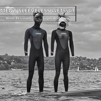 Combinaison de plongée sans manches en néoprène 5 mm, respirante, écologique, durable, col ras du cou, une pièce, pour homme, surf, triathlon, kayak