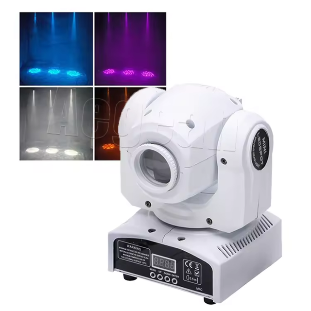 Newest Innovative White Body Mini 30W Led Sot Moving Head Light for Night Club Dj Bar