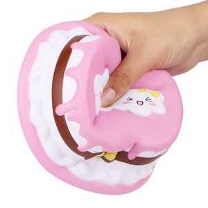 Cute Cloud Cake <b>Squishy</b> Toy Soft PVC Stress Relief Promotional Gift - Product Image 1