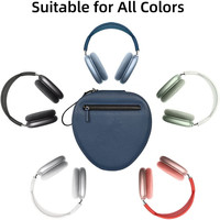 Étui de protection de voyage pour Airpods Max sac de rangement en cuir PU étanche sac pour casque EVA