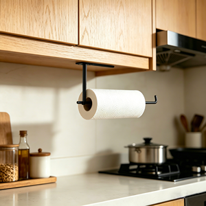 Toilet Paper <strong>Towel</strong> <strong>Holder</strong> Under Cabinet Mount -Self Adhesive Paper <strong>Towel</strong> Rack <strong>Stick</strong> <strong>on</strong> Wall for Kitchen - Product Image 1