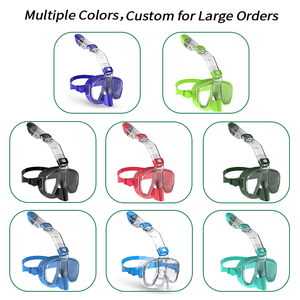 Thiết kế mới 180 độ toàn cảnh 3 trong 1 chống sương mù chống rò rỉ Scuba lặn mặt nạ với máy ảnh núi - Product Image 4