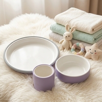 Nouveau produit : Assiette et bol en céramique pour tout-petits avec tasse, vaisselle en porcelaine pour enfant, sans BPA
