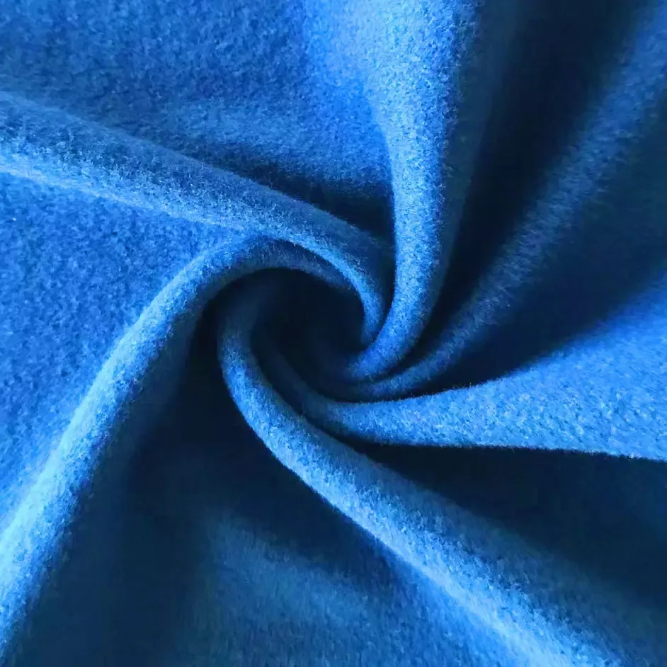 Fabriek Leverancier Materialen Solide Ademende Dikke Zware Geborsteld 100% Polyester Gebreide Stof Voor Hoodies