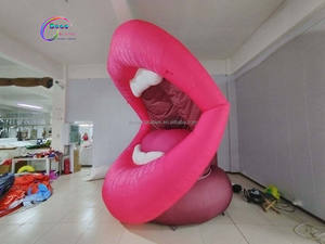 Modelo de aire de labios rosa de 4 metros de alto para pintalabios oral Evento Publicidad Inflables - Product Image 5