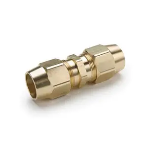 Air Brake crimp hose fittings dot 1/4" 3/8" 1/2" 5/8" 3/4" Ends Adapter Connector End port 62RB Union Brass Fittings