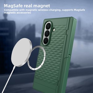 Huanmin's new minimalist, Instagram-style phone <b>case</b> with a magnetic folding design, suitable for Samsung Fold 7/6/5, provides p - Product Image 3