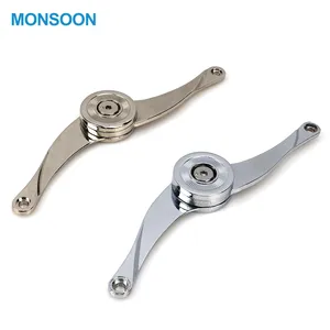 Zinc alloy cabinet support lid stay hinge hydraulic arm for furniture hot sale Straight arm zamac lid stay