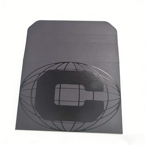 Wholesale Custom UV Logo Black Fancy Paper Envelope with Self Adhesive - Product Image 2