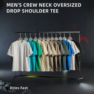 T-shirts personnalisés brodés, coupe ample, style vintage streetwear, prix bas, vente en gros, t-shirts pour hommes de haute qualité - Product Image 4
