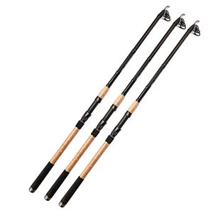 Canne <span class=keywords><strong>de</strong></span> voyage poids moyen léger Portable télescopique coulée et filature poignée en liège cannes à pêche - Product Image 2