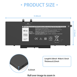 Batterie d'ordinateur portable 3HWPP 42Wh de remplacement en gros pour Dell Latitude 5410 5510 CE RoHS avec double protection IC - Product Image 4
