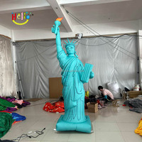 Statue de la Liberté géante gonflable avec lumières LED