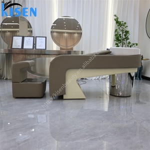 KISEN Fauteuil de lavage moderne inclinable pour salon, lit de spa capillaire, lavabo de massage thaïlandais avec LED - Product Image 4