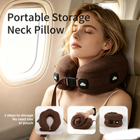 Cuscino da Viaggio Portatile di Alta Qualità, Senza Necessità di Scatola o Custodia, Cuscino a U in Memory Foam, Cotone Delicato sulla Pelle