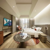Ensemble de chambre d'hôtel moderne |   Lits, tables de chevet, armoires et bureaux sur mesure avec support de conception de projet