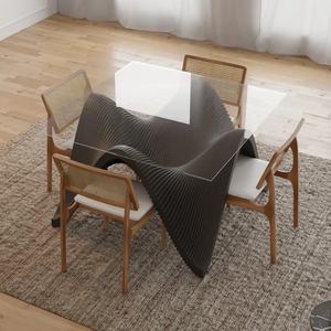 ML-WDT03 Mesa de Comedor y Café de Madera Moderna Paramétrica Personalizada, Muebles Ergonómicos de Alta Gama para el Hogar, Hotel y Entrada - Product Image 2